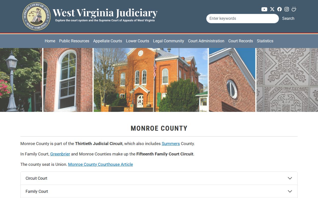 Monroe County post-release supervision court and probation contacts